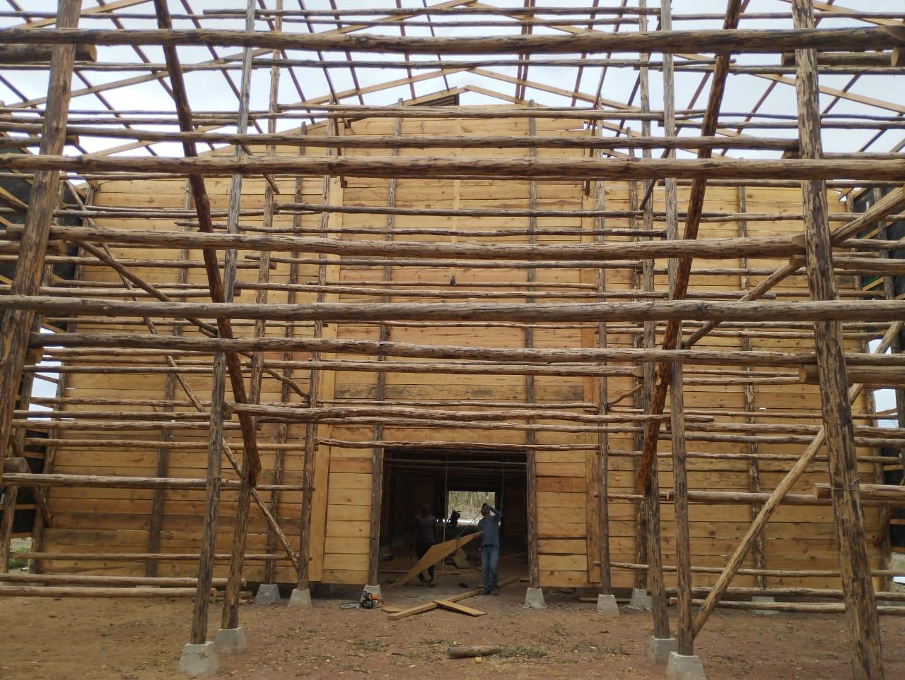 Interior en construcción
